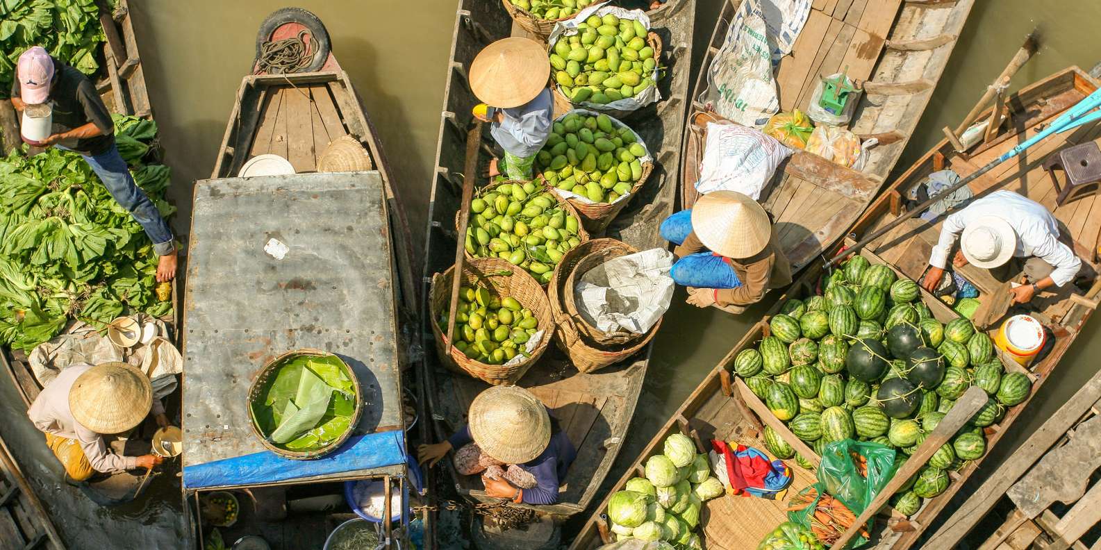 mekong delta floating market