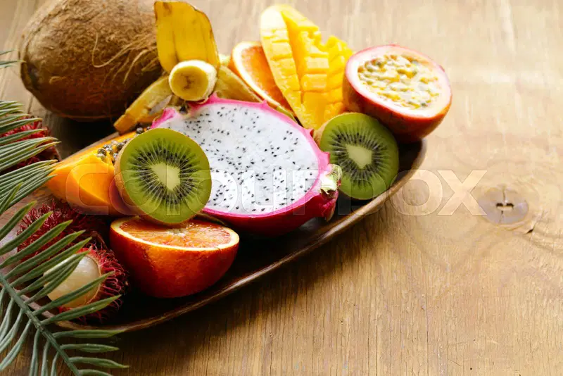 tropical fruits season asia tenggara