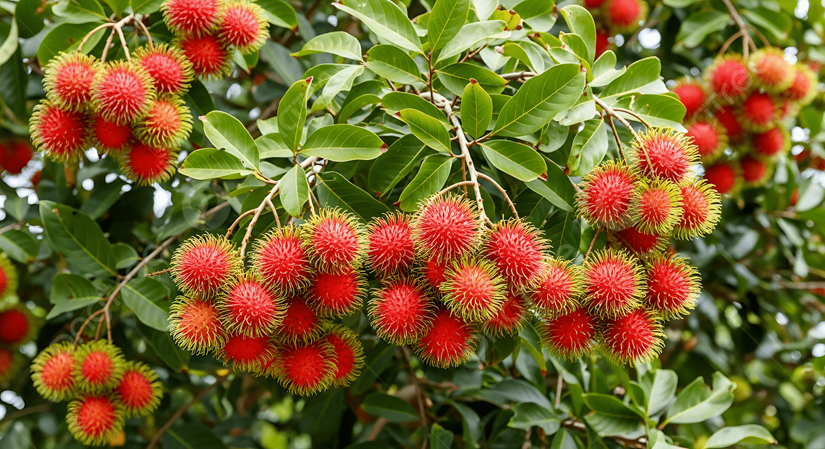 tropical fruits season asia tenggara